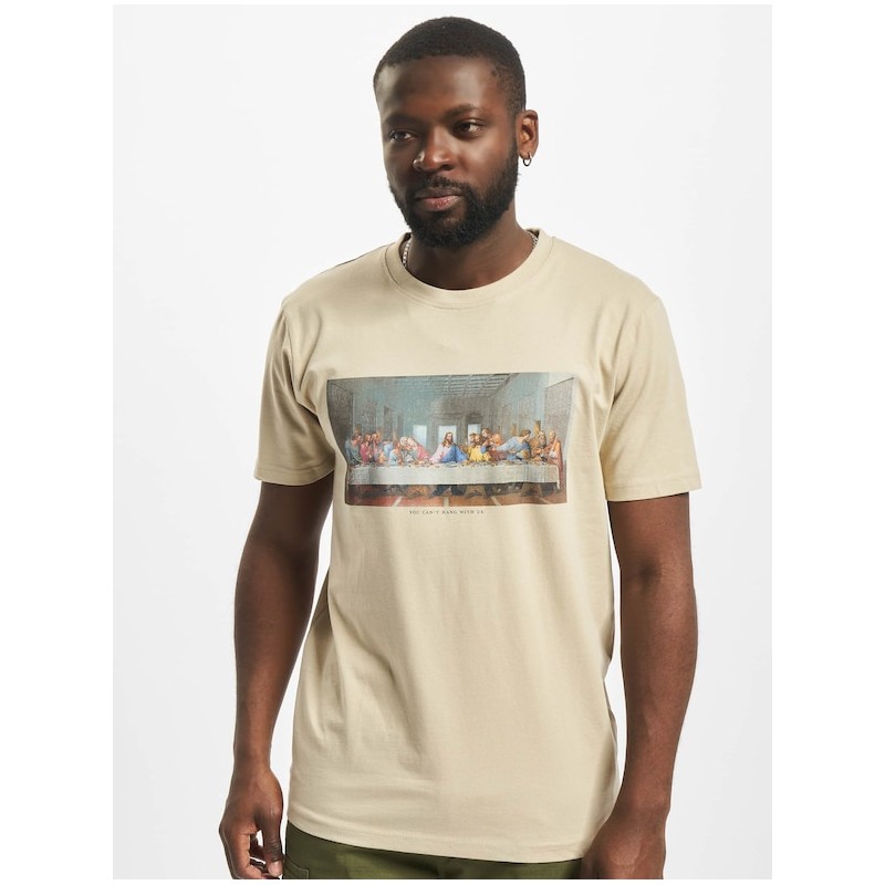 MISTER TEE TEE SHIRT BEIGE CAN'T HANG WITH US
