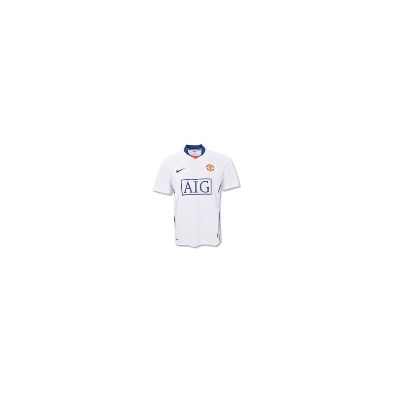 MAILLOT DE FOOT REPLICA NIKE MANCHESTER UNITED 08/09 BLANC