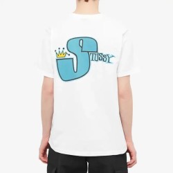 STUSSY TEE SHIRT BLANC PHAT S