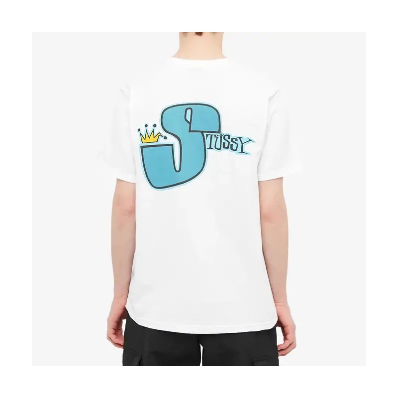 STUSSY TEE SHIRT BLANC PHAT S
