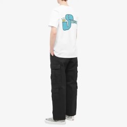 STUSSY TEE SHIRT BLANC PHAT S