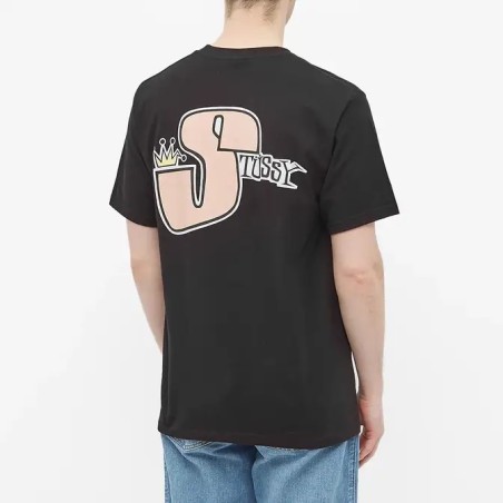 STUSSY TEE SHIRT NOIR PHAT S