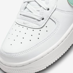 NIKE AIR FORCE 1 GS WHITE EMERALD RISE
