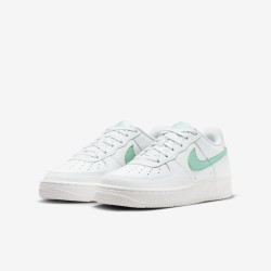 NIKE AIR FORCE 1 GS WHITE EMERALD RISE