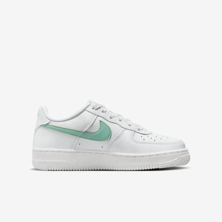 NIKE AIR FORCE 1 GS WHITE EMERALD RISE
