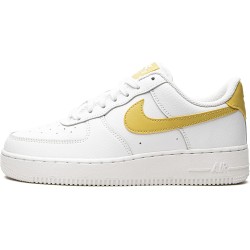 NIKE AIR FORCE 1 '07 WHITE SATURN GOLD WHITE WHITE