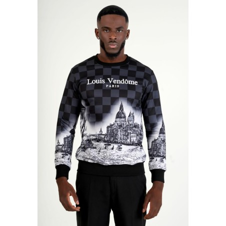 LOUIS VENDOME SWEAT CASTLE NOIR