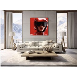 Crimson Aura 60X60 cm Dibond sans encadrement