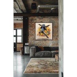 Breaker 50X50 cm Dibond encadrement petite caisse américaine noire