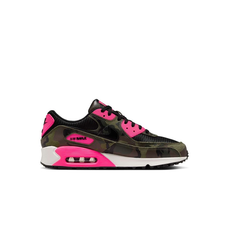 NIKE AIR MAX 90 "CAMO PACK SEQUOIA & HYPER PINK