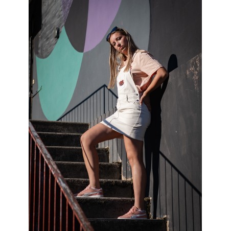 Rider Music Robe Salopette Femme Ivory Logo Marron