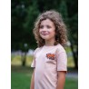 Rider Music Tee Shirt Kids Unisexe Fraiche Pêche Kids Logo Orange