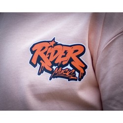 Rider Music Tee Shirt Kids Unisexe Fraiche Pêche Kids Logo Orange