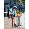 Rider Music Sweat Kids Teal Monstera Logo Vert/Bleu