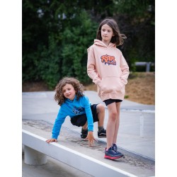 Rider Music Sweat Unisexe Kids Aqua Blue Logo Bleu