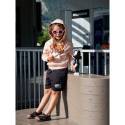 Rider Music Sweat Kids Unisexe Kids Fraiche Pêche Logo Orange