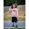 Rider Music Sweat Kids Unisexe Kids Fraiche Pêche Logo Orange