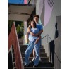 Rider Music Tee Shirt Unisexe Blue Soul Logo Bleu