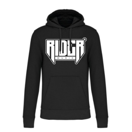 Rider Music Sweat Original Noir Logo Blanc