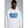 Rider Music Sweat Blanc Unisexe Logo Bleu