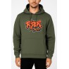 Rider Music Sweat Khaki Logo Orange