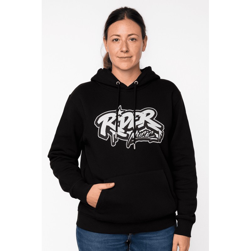 Rider Music Sweat Unisexe Noir Logo Blanc