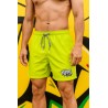 Rider Music Short de Bain Homme Line Punch Logo Blanc