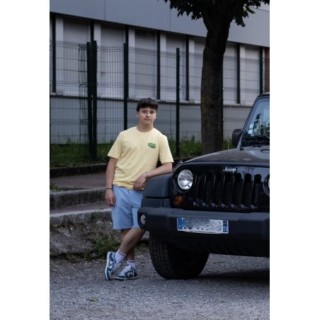 Rider Music Tee Shirt Unisexe Viva Yellow Logo Vert