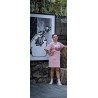 Rider Music Robe Tee-Shirt Washed Pétal Logo Fuchsia