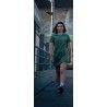 Rider Music Robe Éponge Femme Malachite Logo Gris