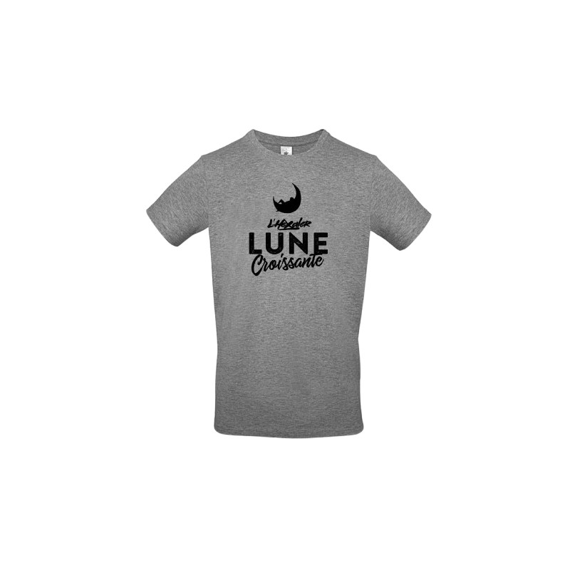 Hexaler Tee-shirt "Lune Croissante" Gris