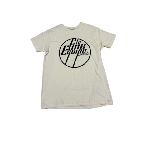 Hexaler "La Fine Équipe" Tee-shirt Beige logo noir
