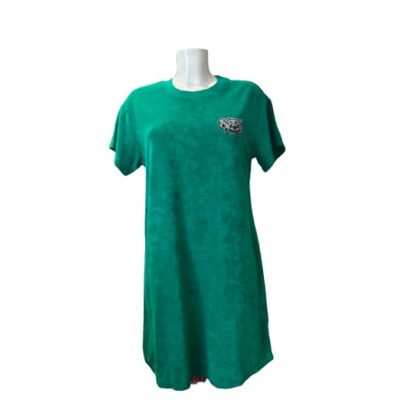 Rider Music Robe Éponge Femme Malachite Logo Gris