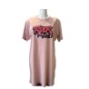Rider Music Robe Tee-Shirt Washed Pétal Logo Fuchsia