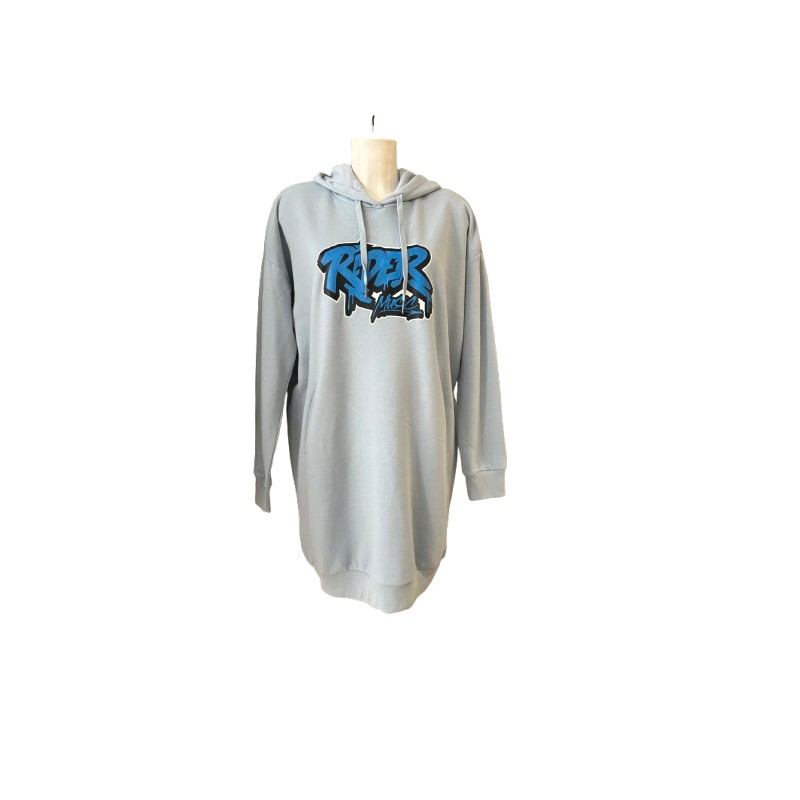 Rider Music Robe Sweat Femme Aquamarine Logo Bleu