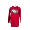 Rider Music Robe Sweat Femme Hibiscus Red Logo Blanc