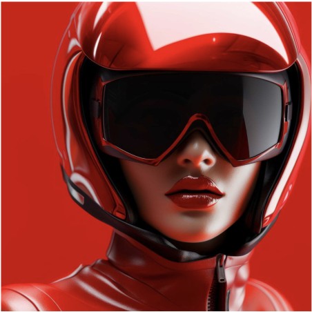 Crimson Aura 60X60 cm Dibond sans encadrement