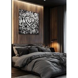 SAC2-001 90X90 cm Dibond encadrement petite caisse américaine noire