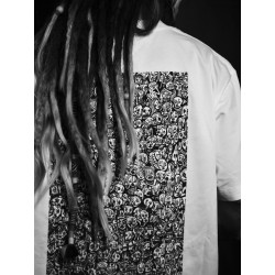 Opahk Tee shirt Blanc Tête Valérian