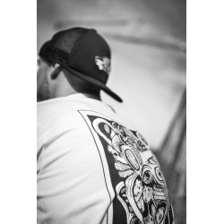 Opahk Tee Shirt Blanc Coeur Valérian