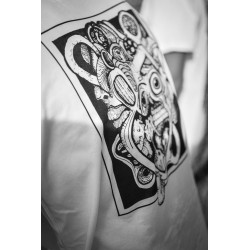 Opahk Tee Shirt Blanc Coeur Valérian