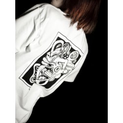 Opahk Tee Shirt Blanc Coeur Valérian