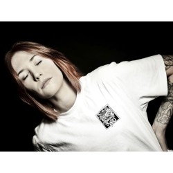 Opahk Tee Shirt Blanc Coeur Valérian