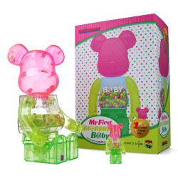 Bearbrick 400%+100% My First Baby 1st Color Clear