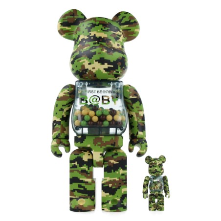 Bearbrick 400%+100% My First Baby Digital Camo