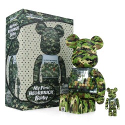 Bearbrick 400%+100% My First Baby Digital Camo