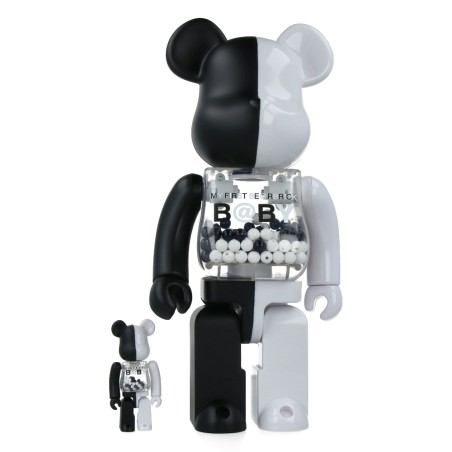 Bearbrick 400%+100% My First Baby Black & White