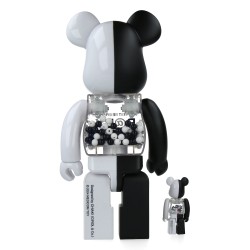 Bearbrick 400%+100% My First Baby Black & White