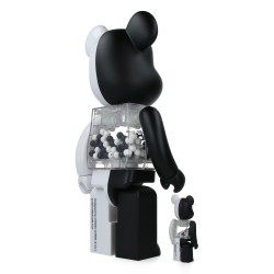 Bearbrick 400%+100% My First Baby Black & White