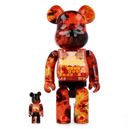 Bearbrick 400%+100% My First Baby Flame
